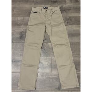 Nike SB Skateboard Pants Size 28 Beige Tan Skate Loose Fit Chino Side Zip Pocket